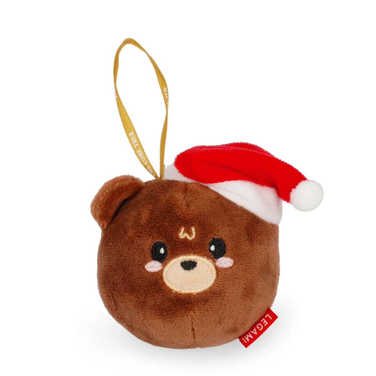 Legami Kuscheliger Weihnachts-Teddybär zum Aufhängen, Teddy Bear Oh Oh Ohrnaments