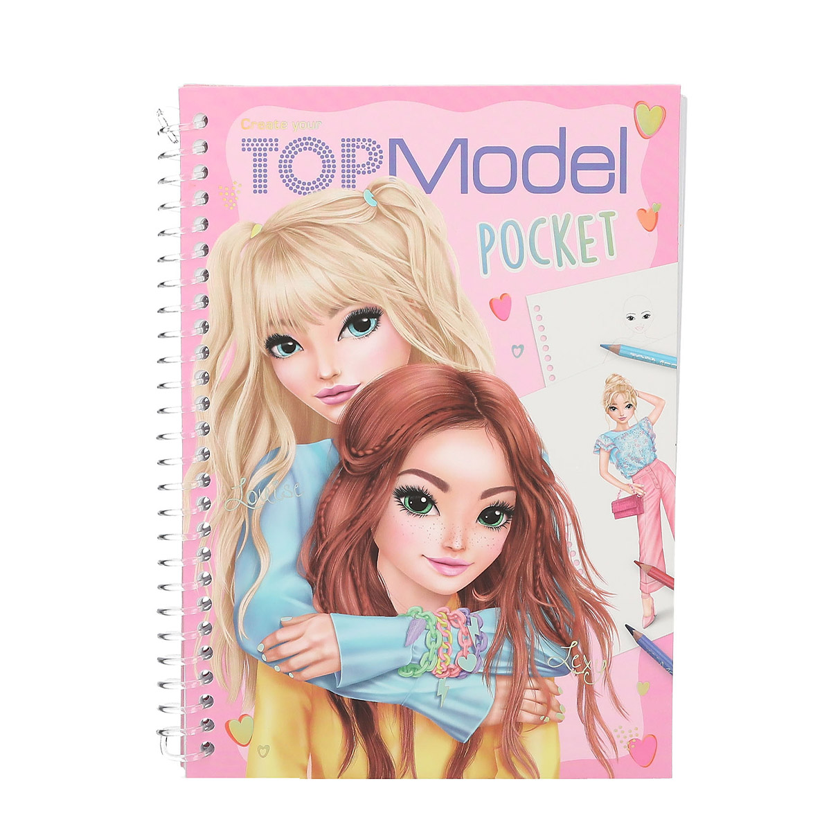 TOPModel Kleines Pocket Malbuch mit Sticker, Depesche