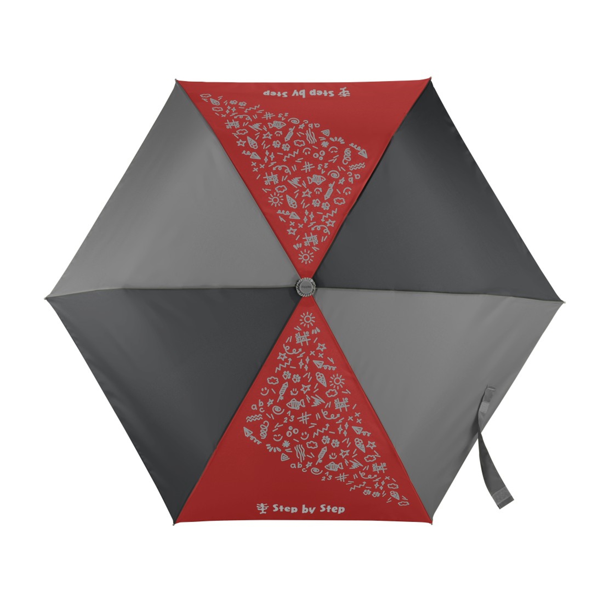 Step by Step Regenschirm Red