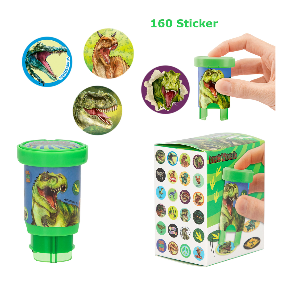 Dino World Sticker Stamper, Dino Stempel, Depesche