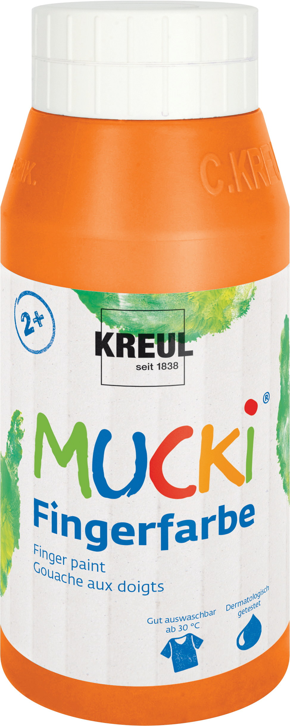 Fingerfarbe Mucki orange 750 ml