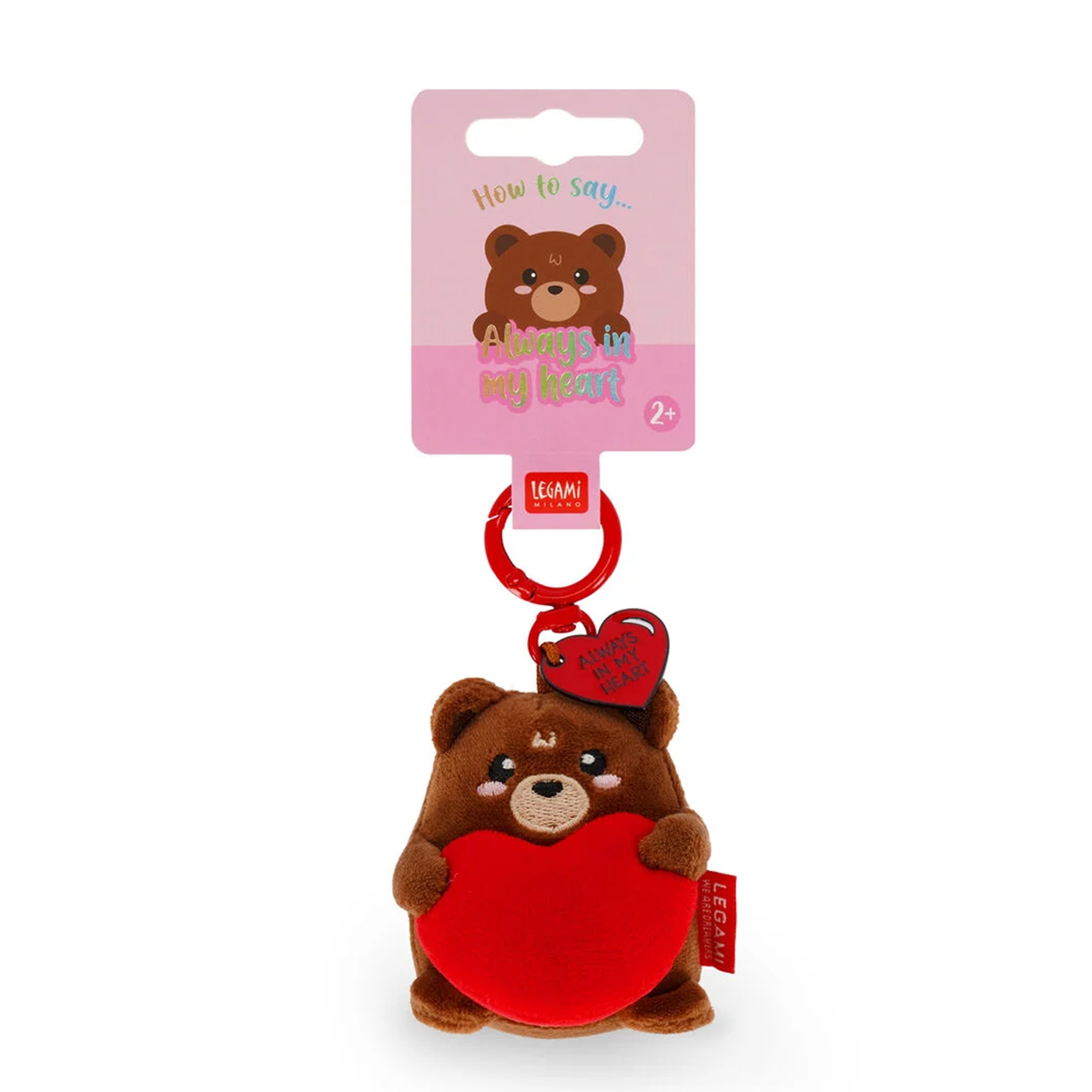 Legami Plüsch-Schlüsselanhänger Teddy Bär, Tiny Super Soft!