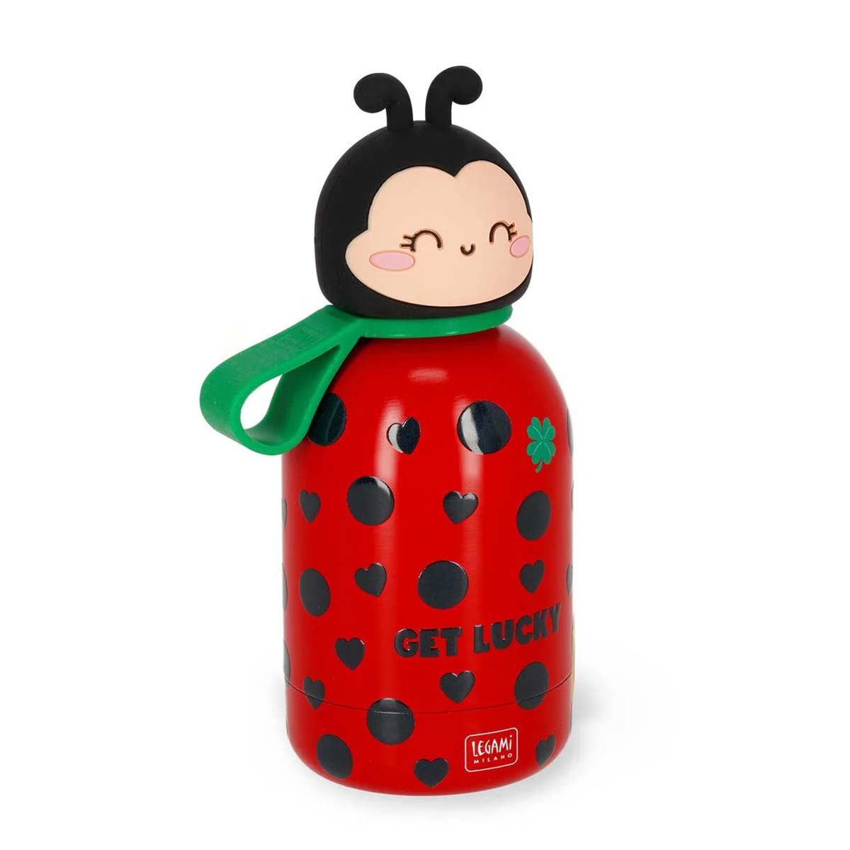 Legami Thermosflasche für Kinder Marienkäfer Ladybug, Hot&Cold BFF