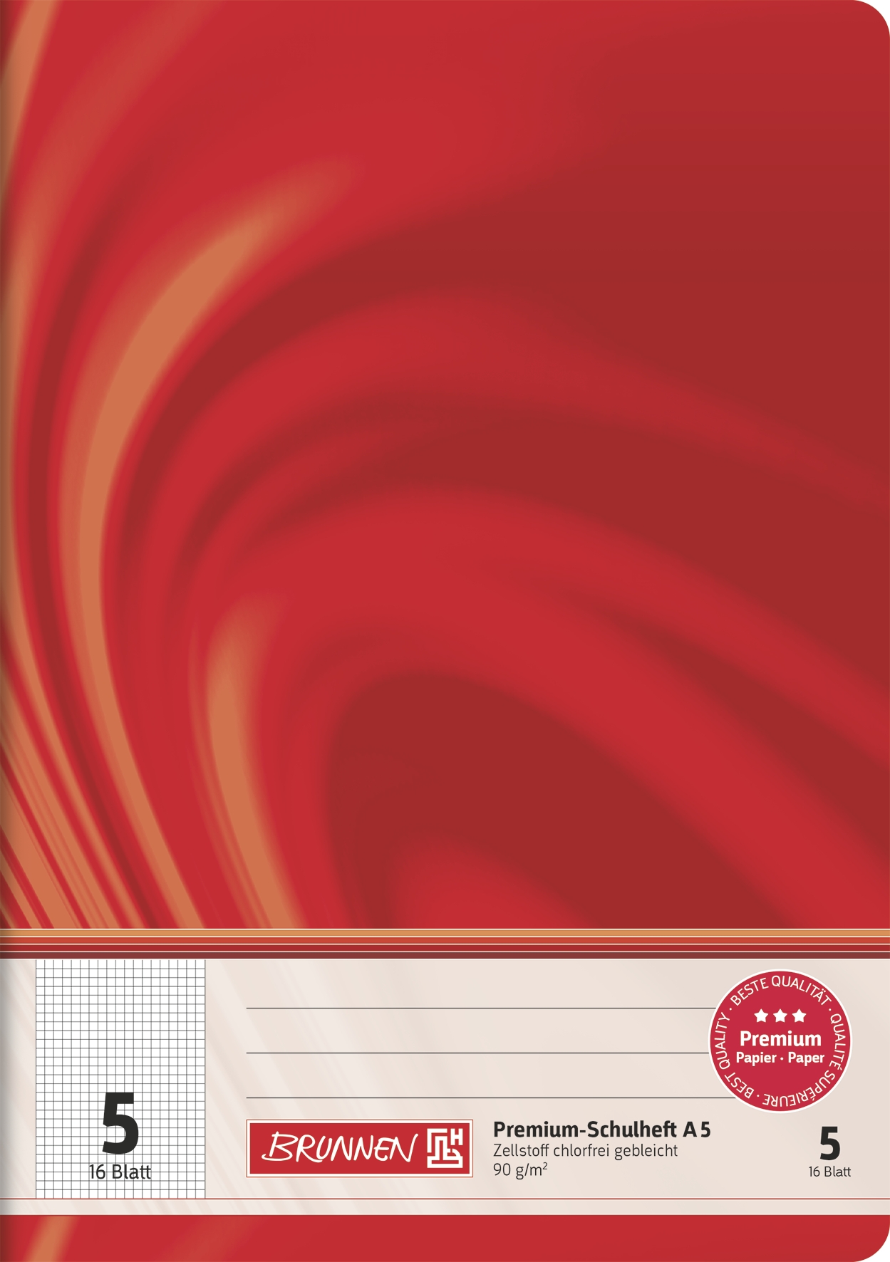 Schulheft   A5   Vivendi   Lin 5   16 Bl   BRUNNEN