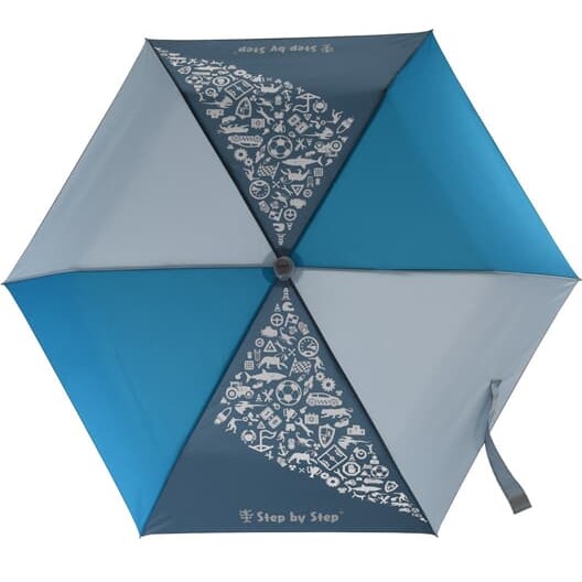 Step by Step Regenschirm Blue