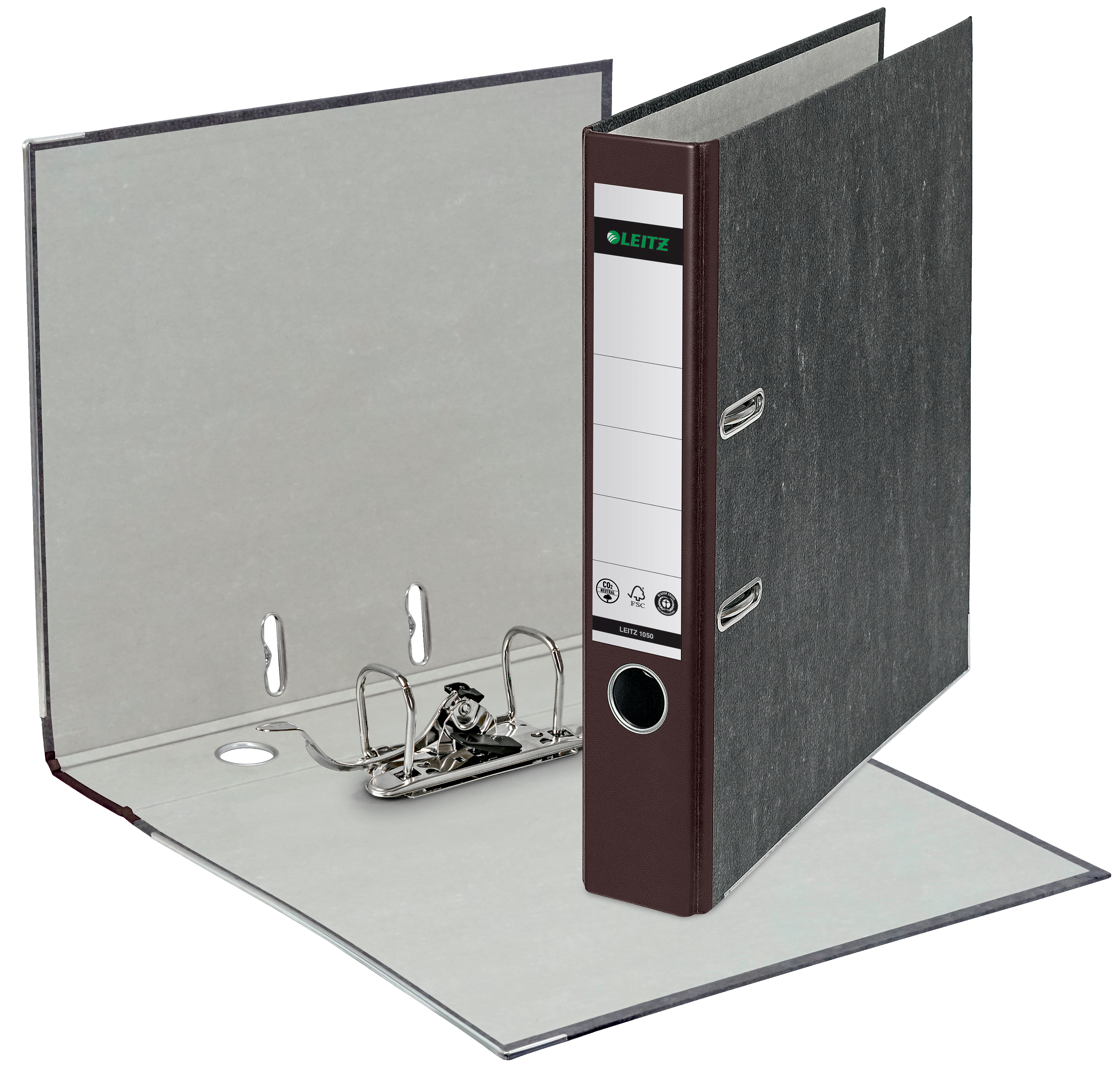 Qualitäts-Ordner 180° A4 50mm braun Leitz