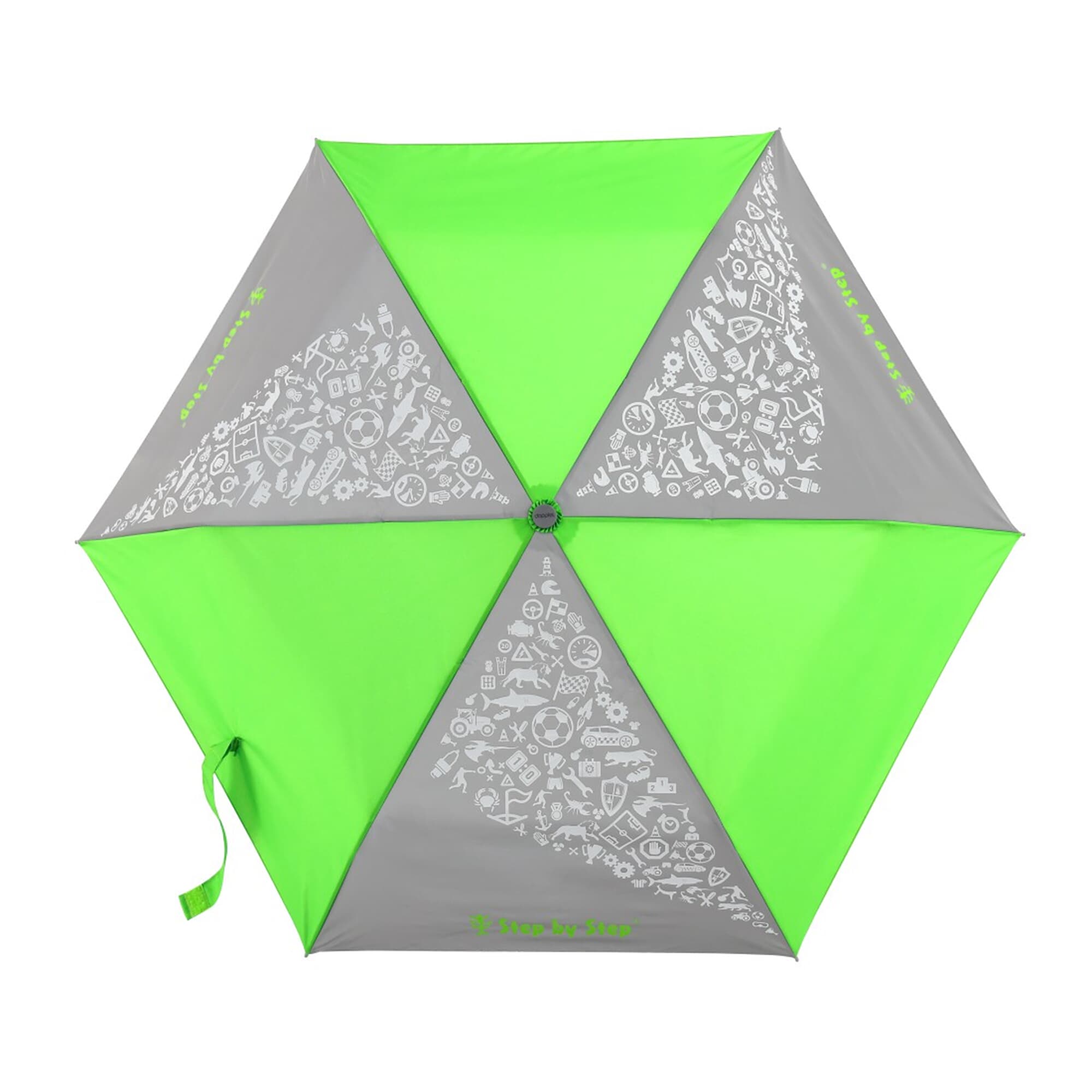 Step by Step Regenschirm Neon Green