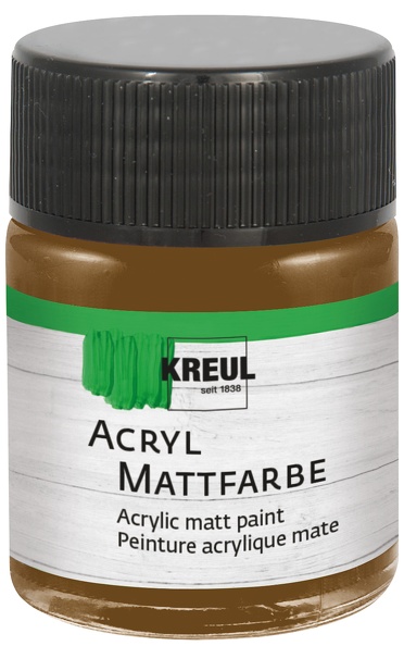 Kreul Acryl Mattfarbe 50ml Dunkelbraun