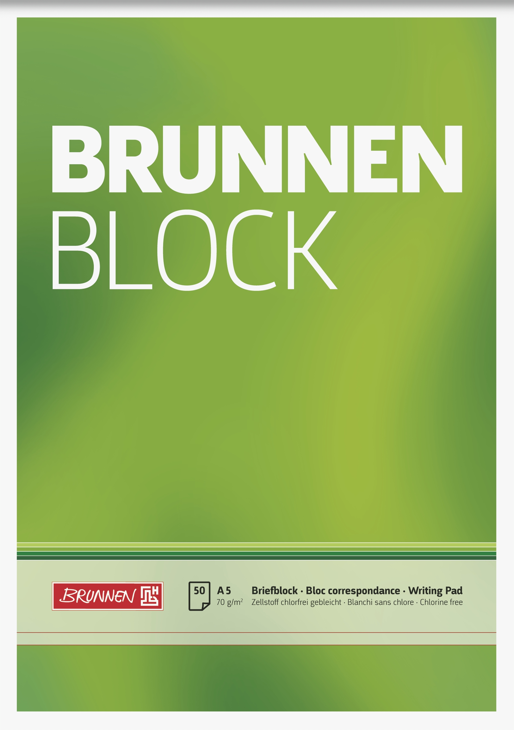 Briefblock A5 70g BRUNNEN unliniert  BRUNNEN