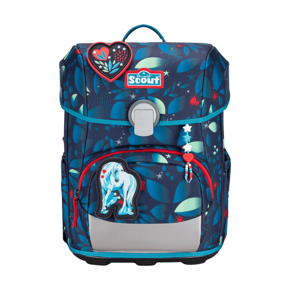 Scout Schulranzen-Set Neo LED White Unicorn