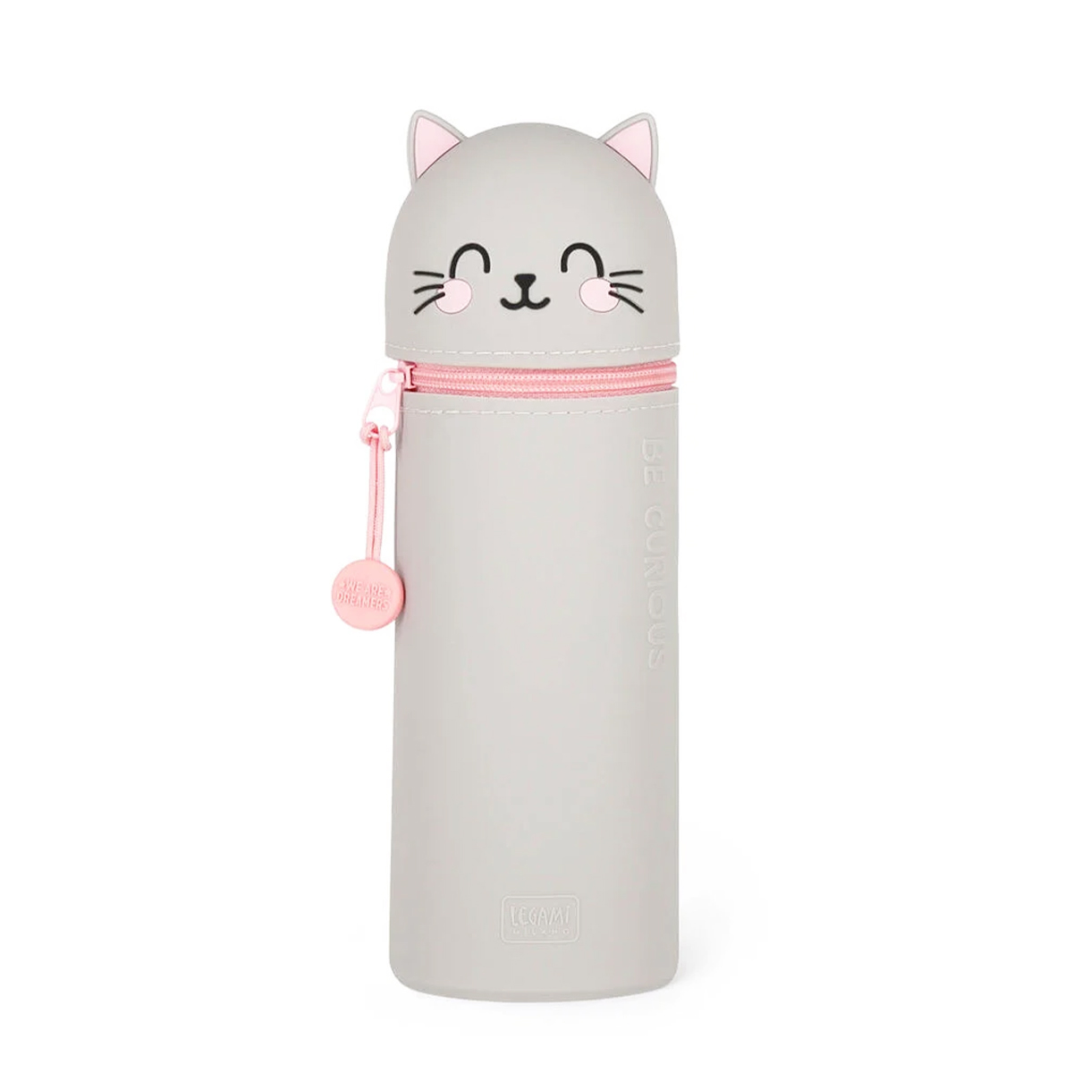 Legami Kawaii Kätzchen Kitty, 2-in-1-Federmäppchen aus weichem Silikon mit Katze Kitty 