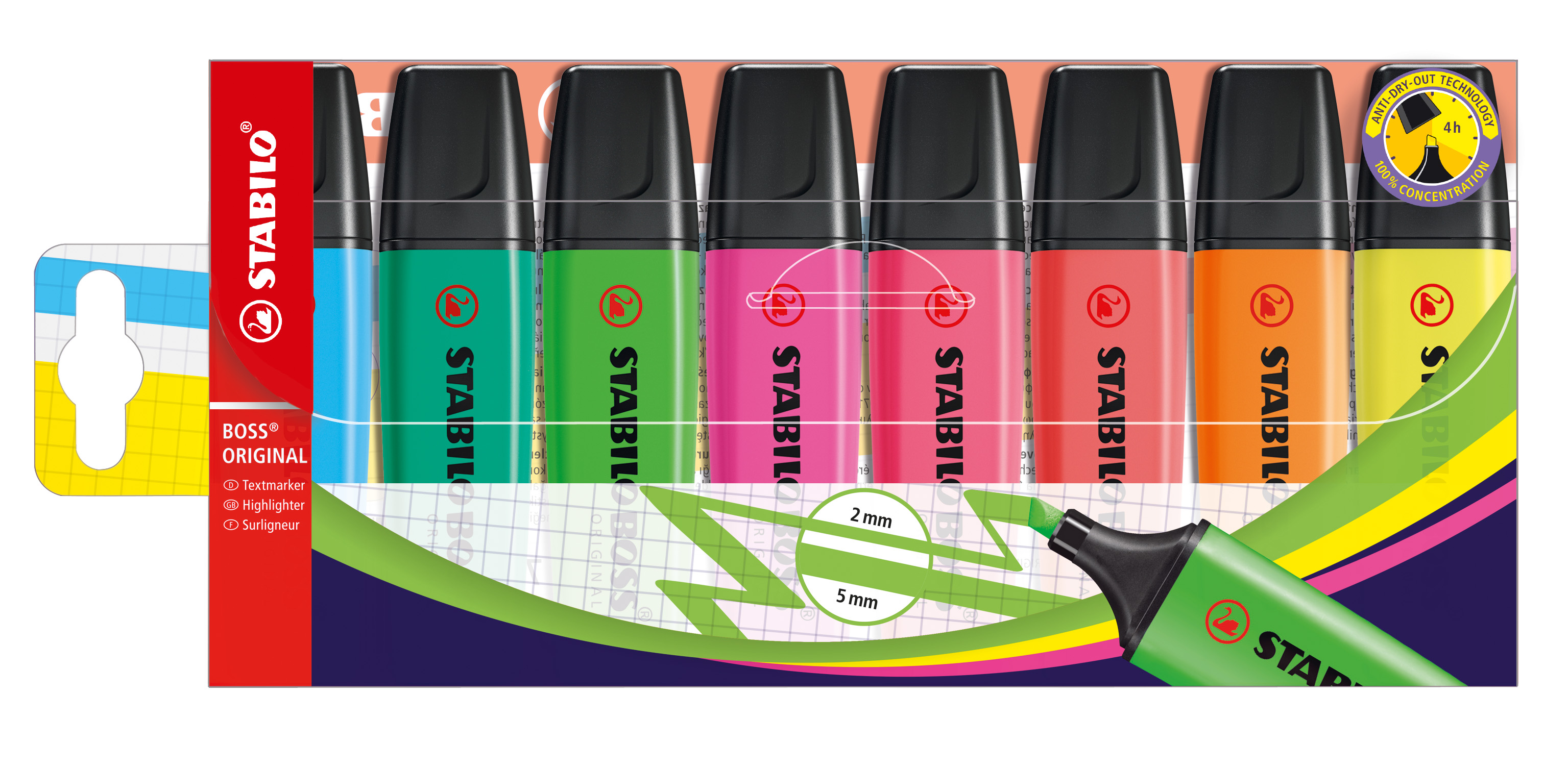 Textmarker BOSS 8 Stück