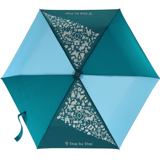 Step by Step Regenschirm Petrol