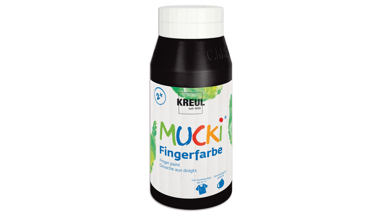 Fingerfarbe Mucki schwarz 750 ml