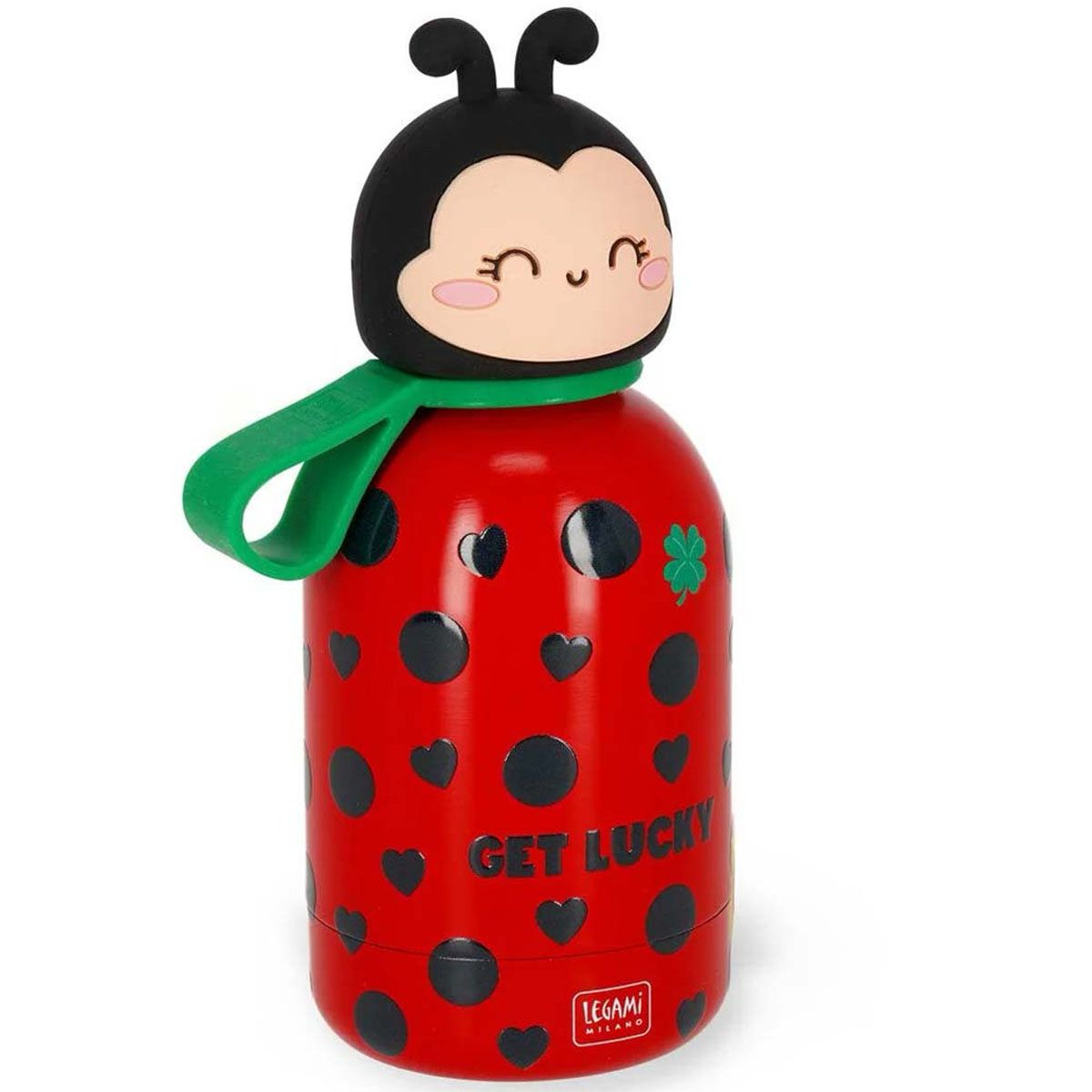 Legami Thermosflasche für Kinder Marienkäfer Ladybug, Hot&Cold BFF