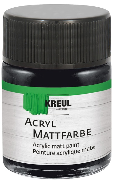 109062 Kreul Acryl Mattfarbe 50ml schwarz