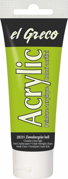 108353 Kreul Acrylic el Greco 75ml Zinnobergrün hell