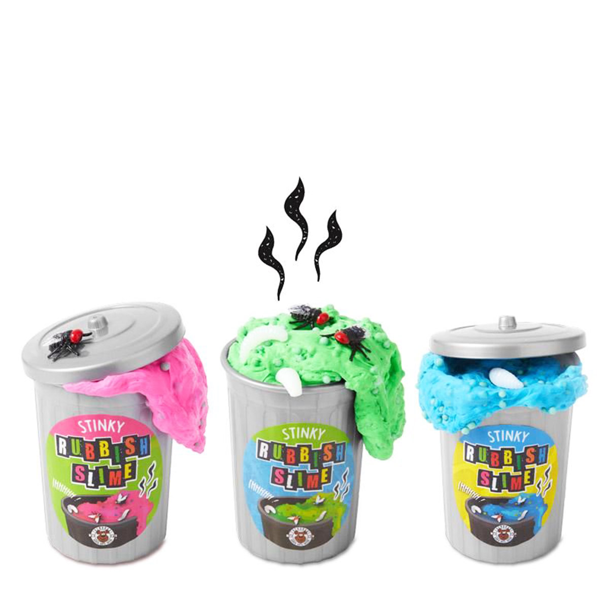 Glibber Knete in der Mülltonne, Stinky-Rubbish-Slime 40g, Trendhaus