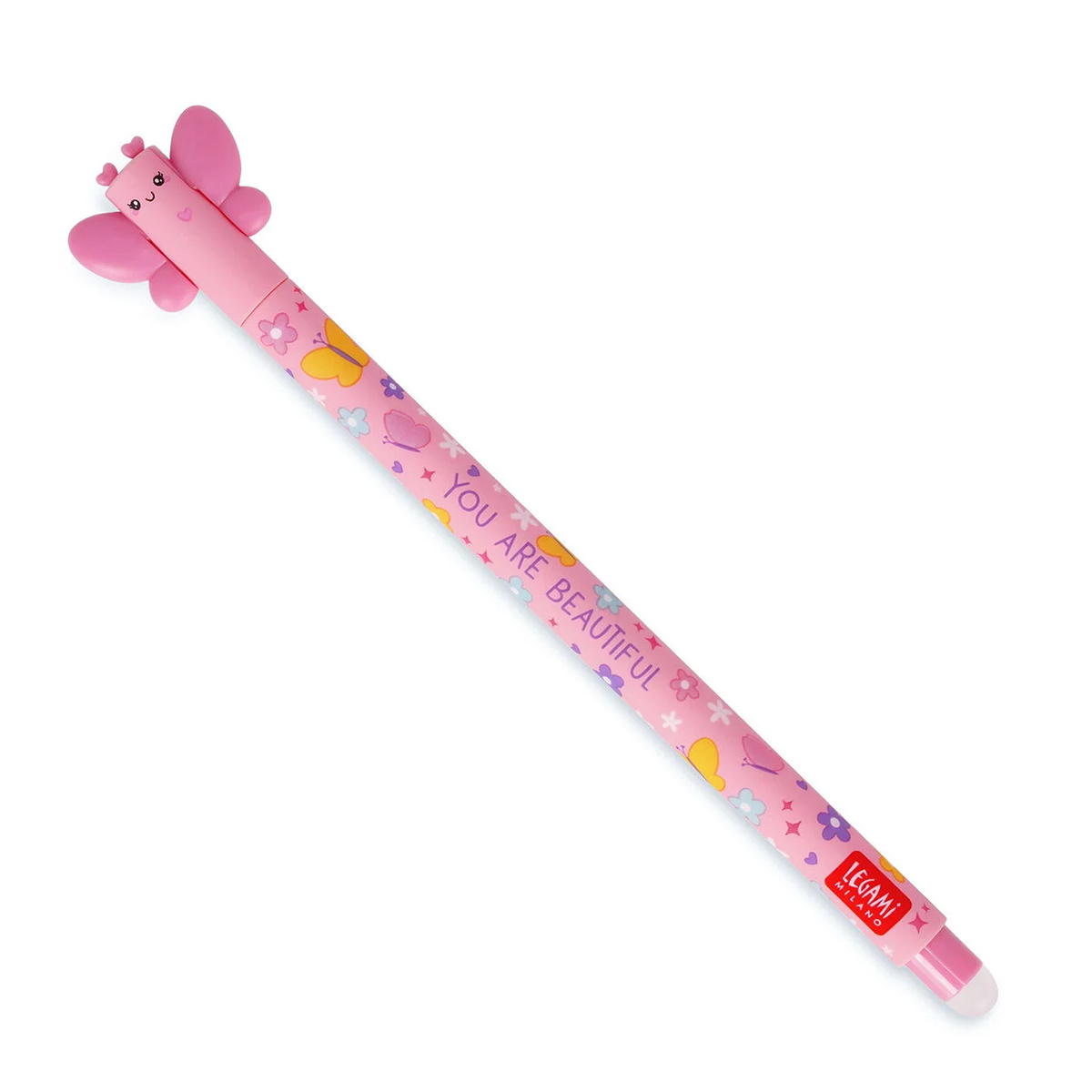 Legami Löschbarer Gelstift Butterfly, You Are Beautiful, Erasable Pen Schmetterling
