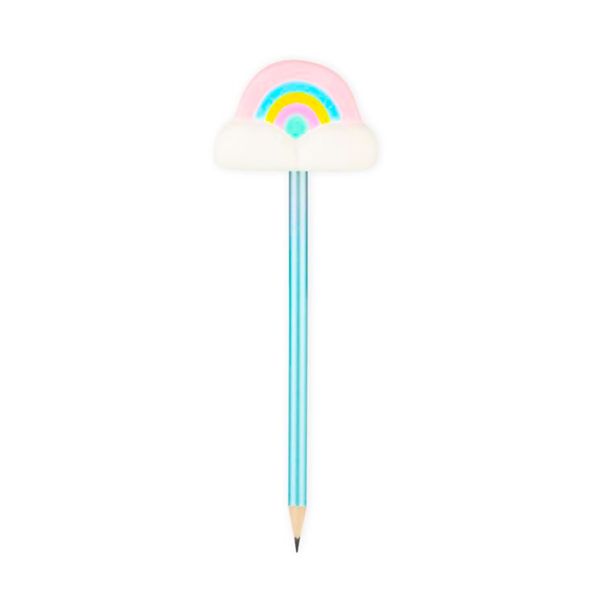 Bleistift mit Regenbogen-Wolken-Topper, GOOD FEELINGS Fluffy-Wolkenbleistift, Depesche