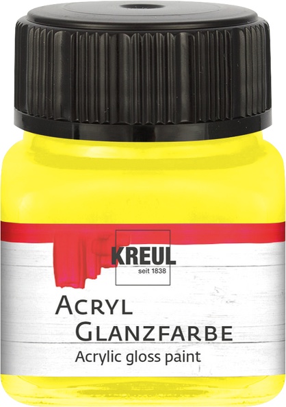 Kreul Acryl Glanzfarbe 20ml gelb