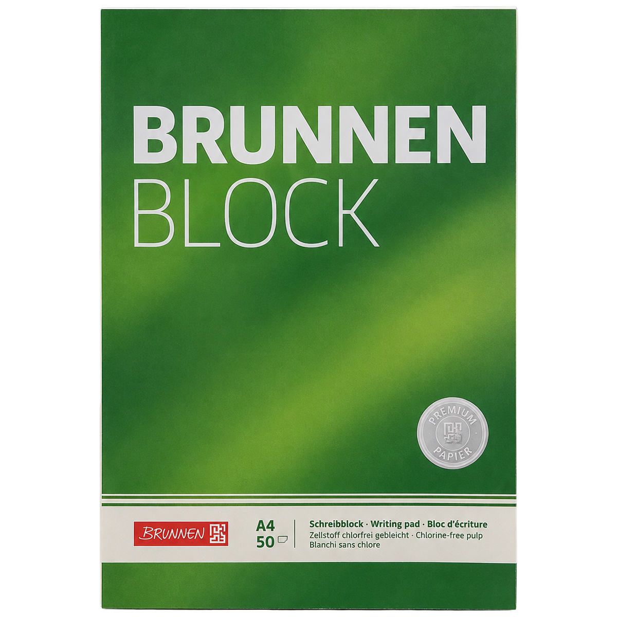 Briefblock  A4 90g BRUNNEN unliniert  Premium BRUNNEN