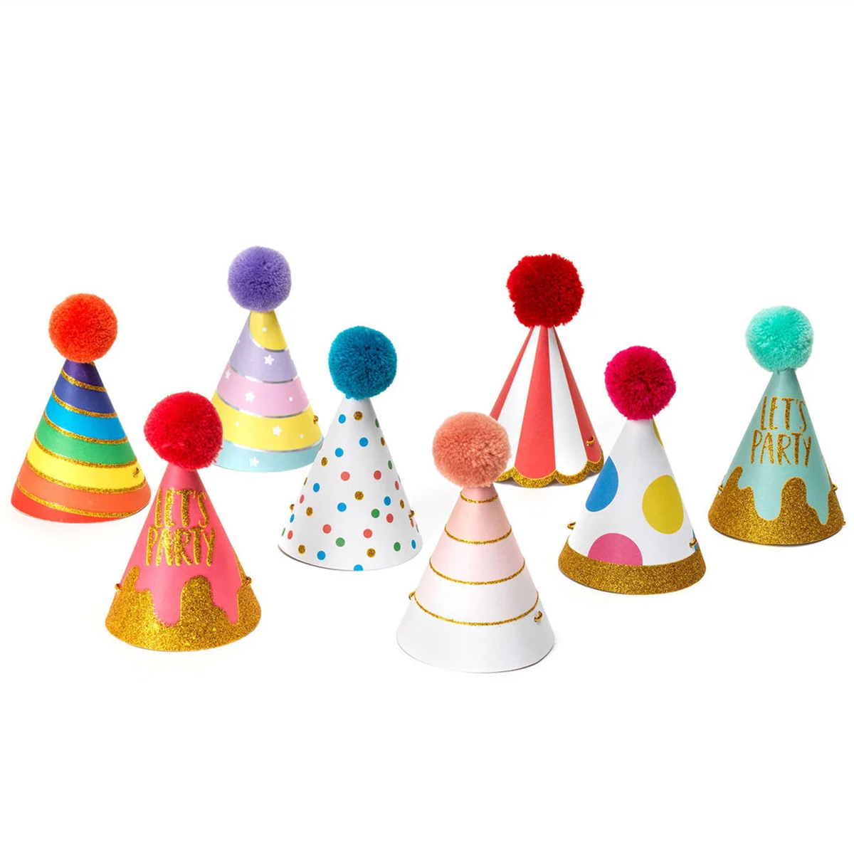 Legami Set mit 8 Partyhütchen The Party Is On