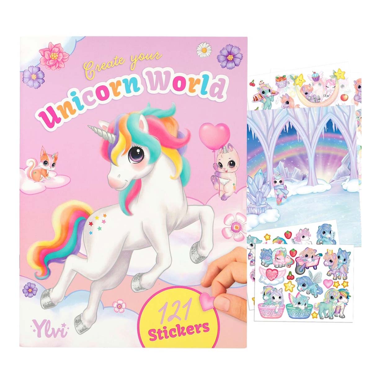 Ylvi Stickerbuch Einhorn, Create your Unicorn World, Depesche