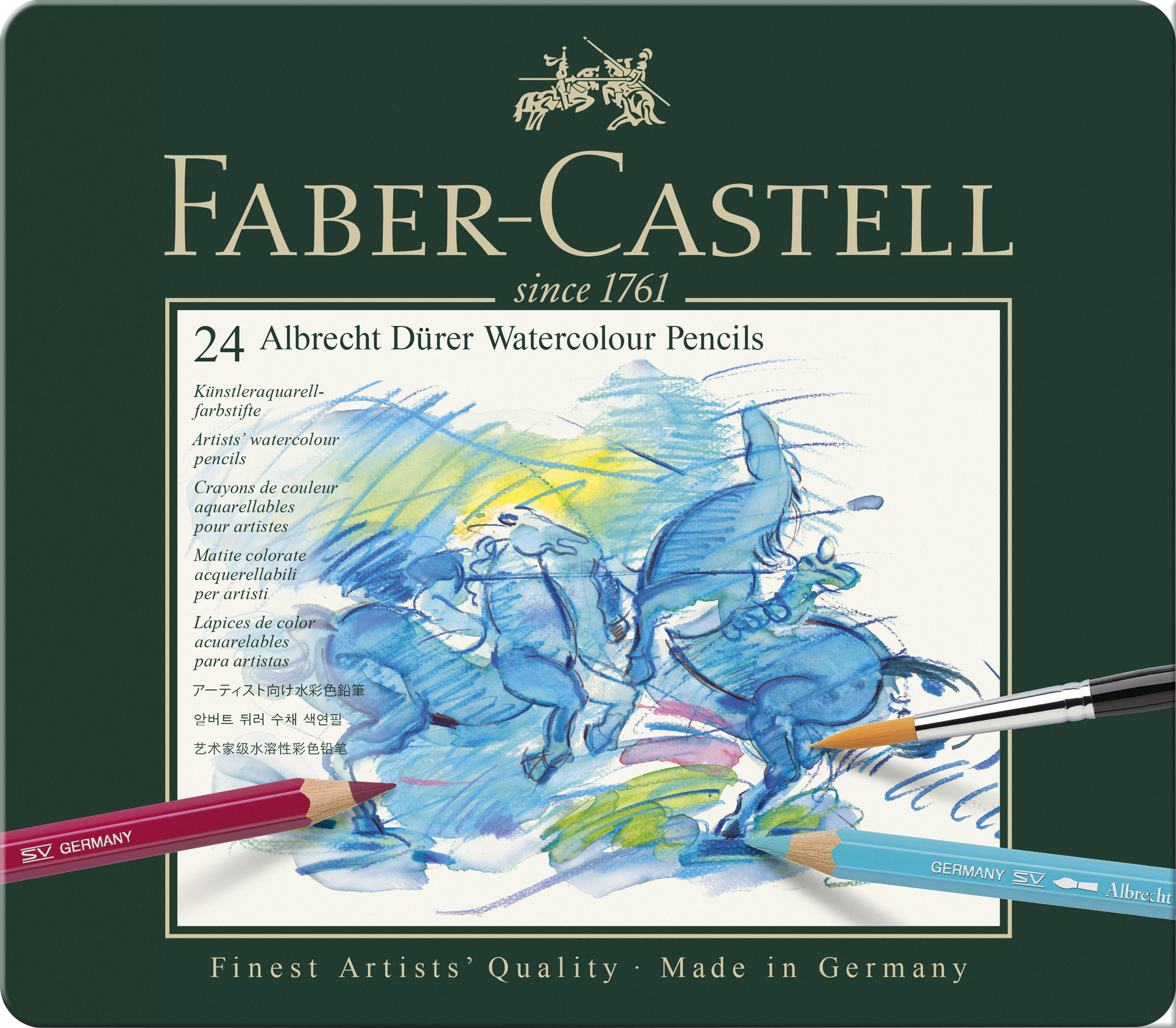 Aquarellstift A.Dürer 24er Metalletui