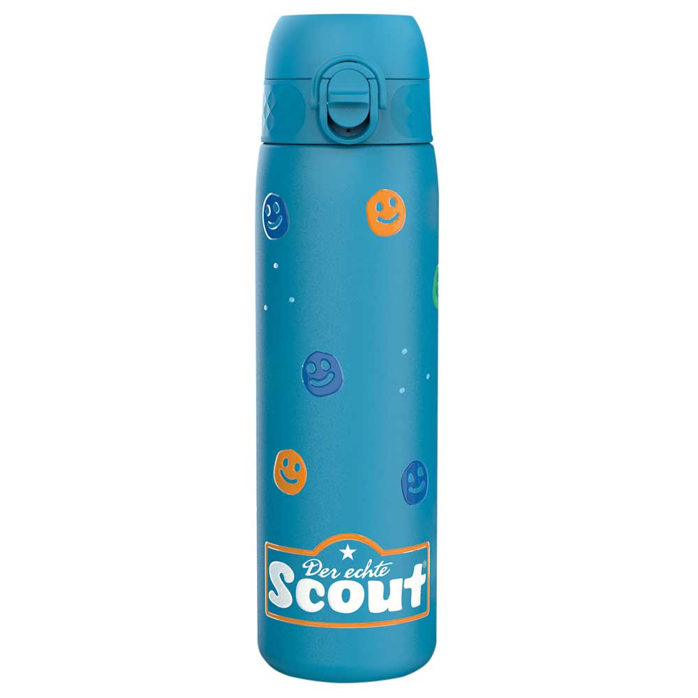 Scout Edelstahl-Trinkflasche Smileys - blau
