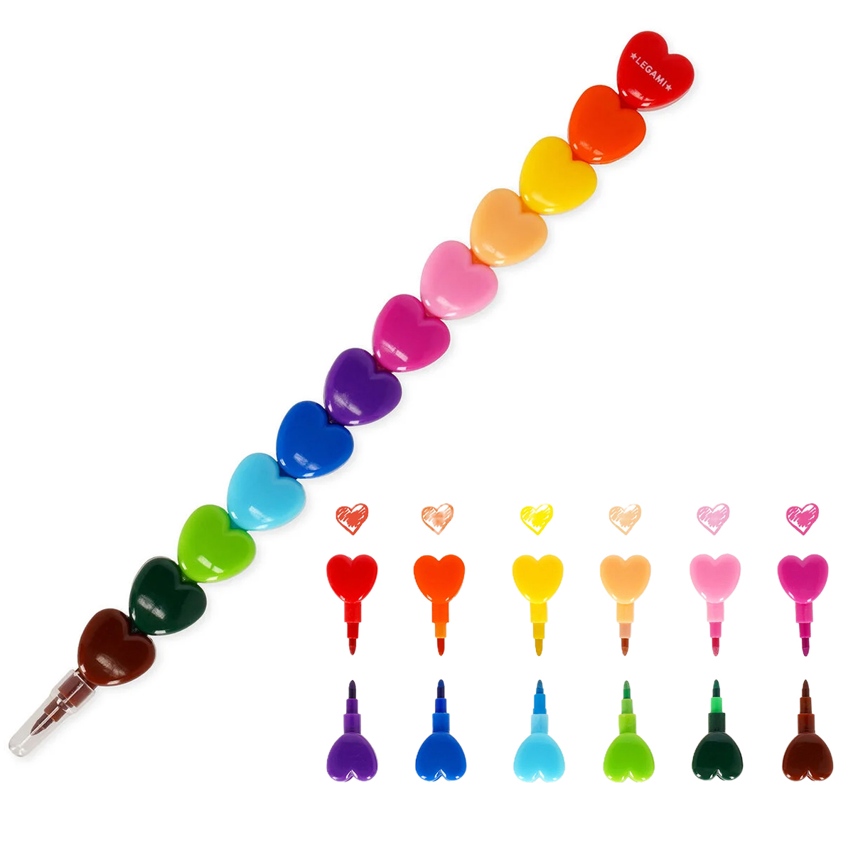 Legami 12 Ineinandersteckbare Buntstifte, Dream in Colour