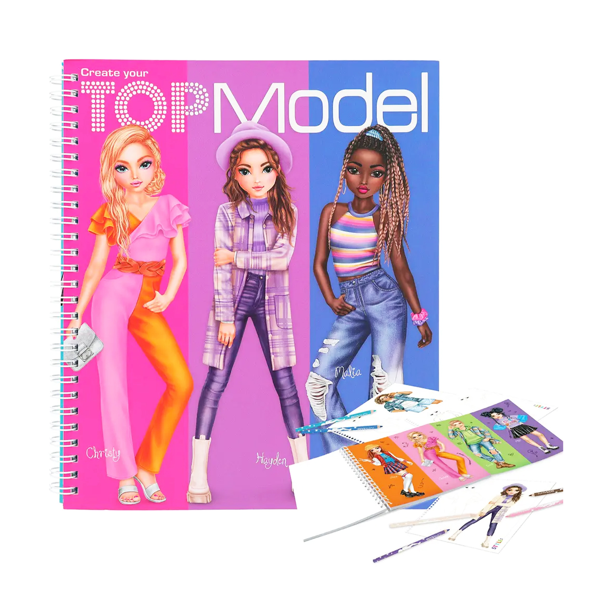 TOPModel Create your Malbuch mit Christy, Hayden und Malia, Depesche