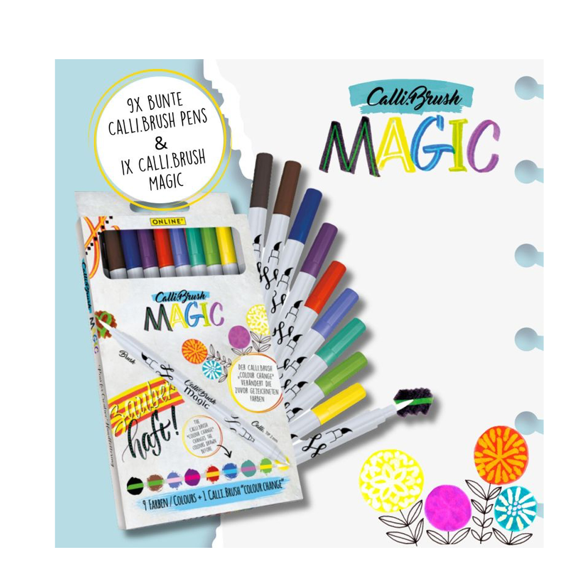 Calli.Brush Magic - Brush Pen Set mit Farbwechsel