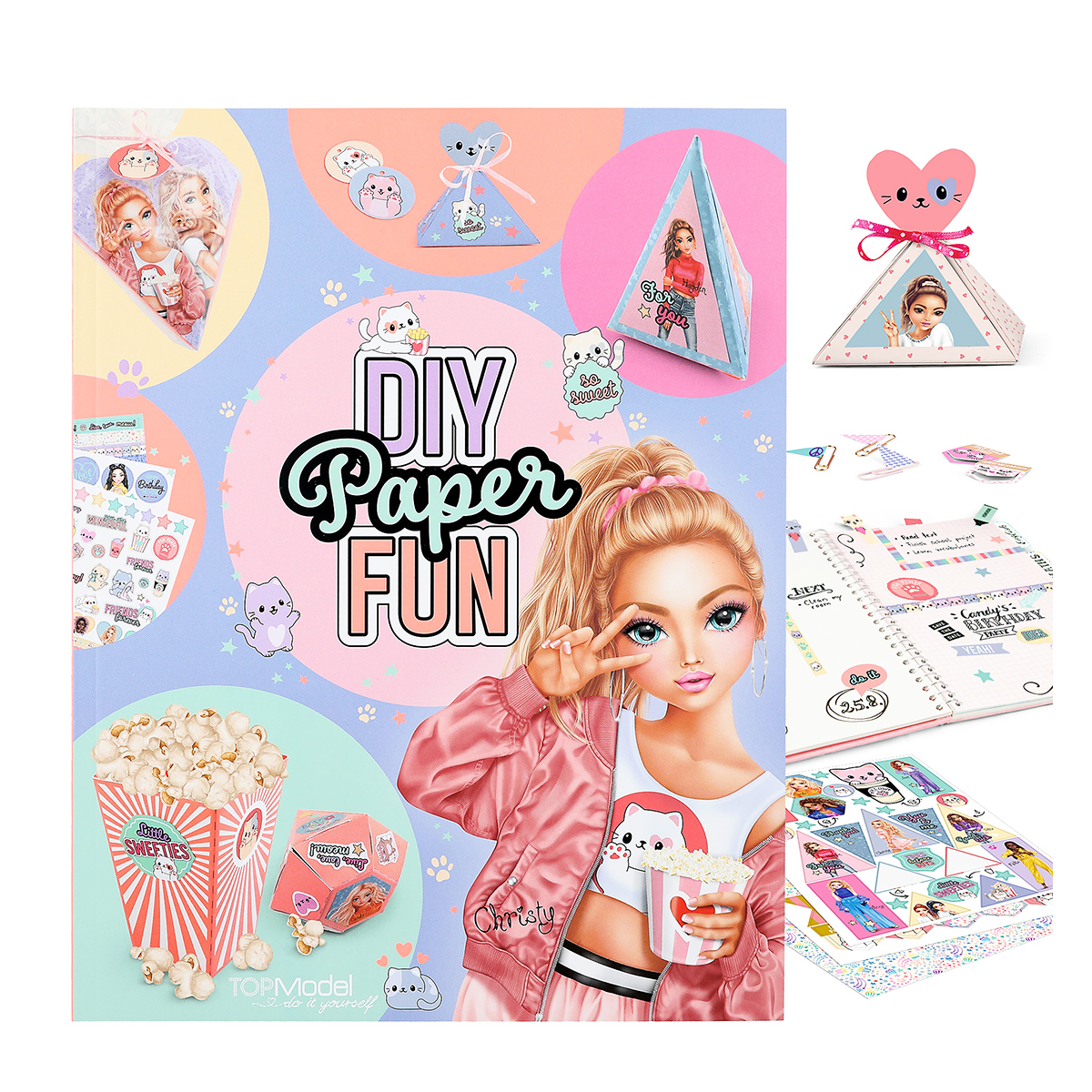 TOPModel DIY Paper Fun Book CUTIE STAR mit Sticker, Depesche