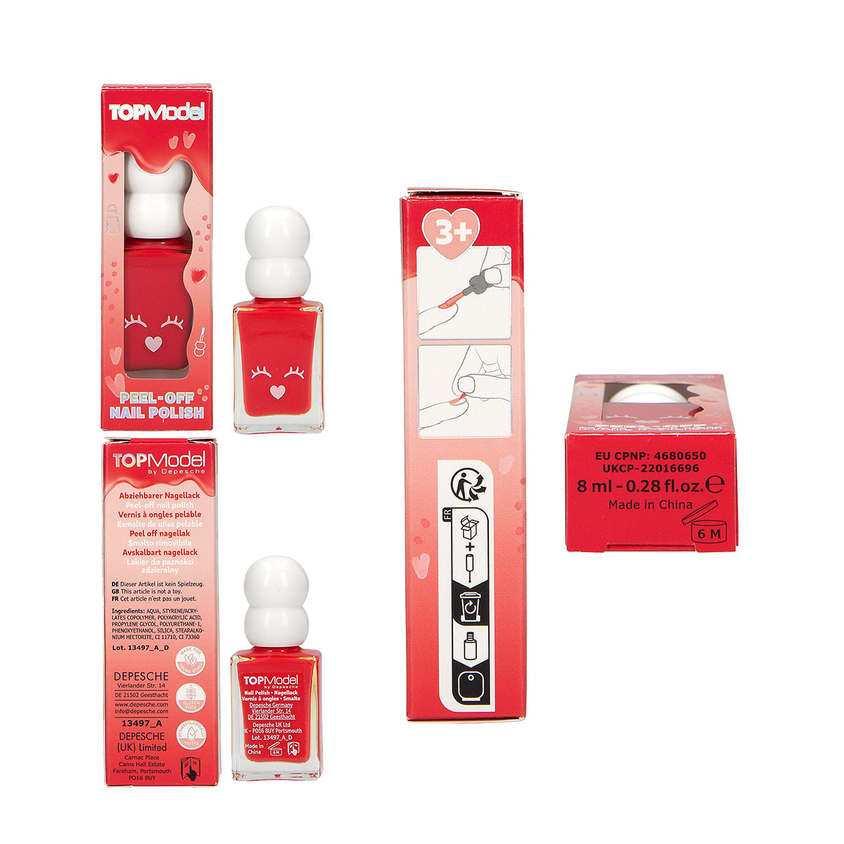 TOPModel Nagellack BEAUTY and ME, Nagellack leicht abziehbar, Depesche