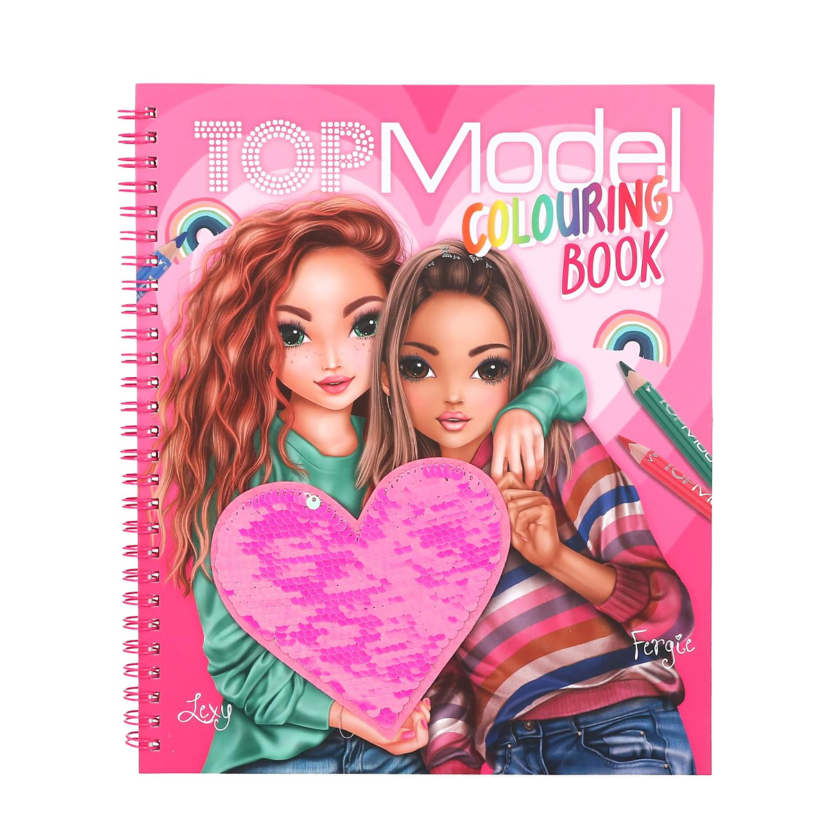 TOPModel Malbuch mit Pailletten: Hand aufs Paletten-Herz, Depesche