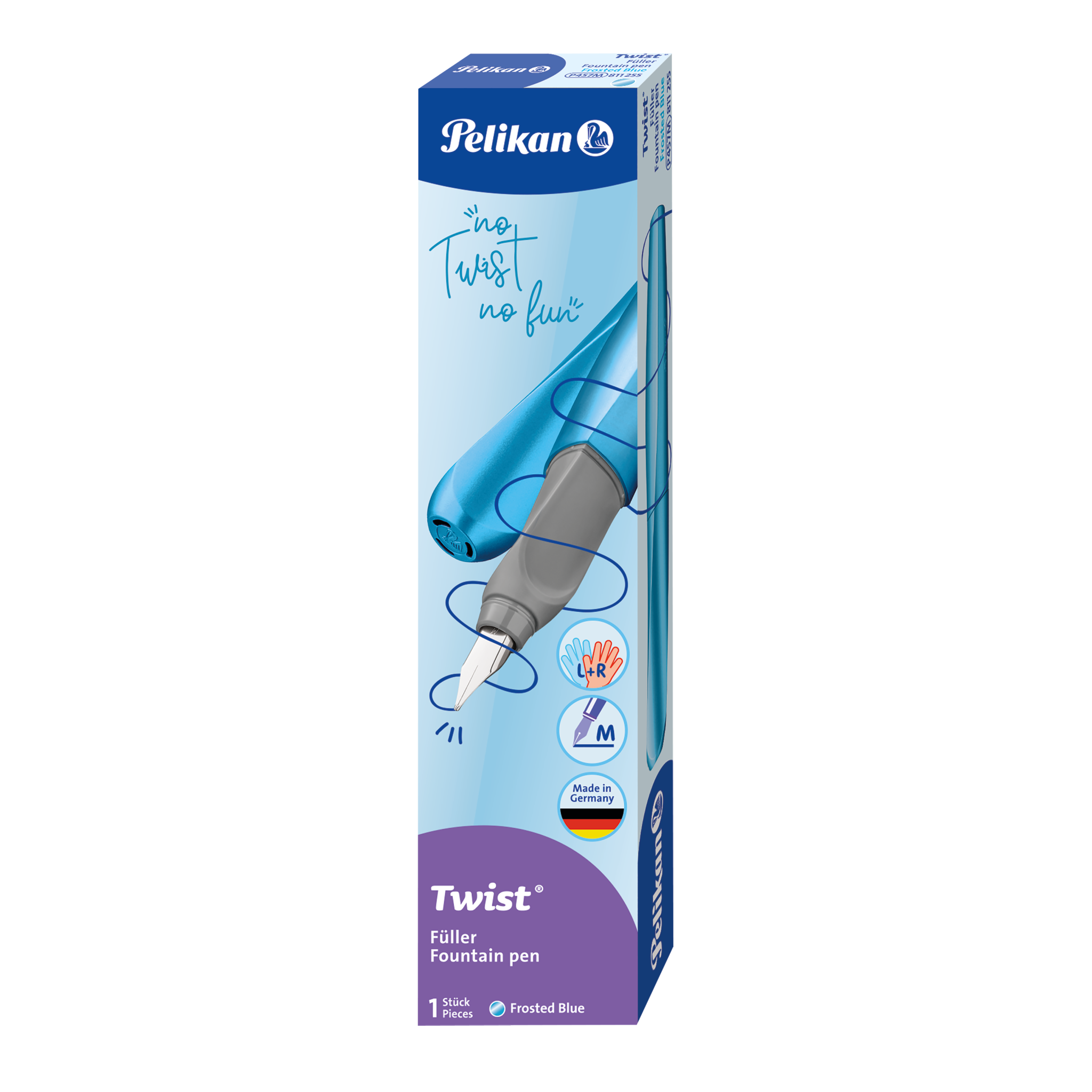 Füllhalter Twist Frosted Blue, M