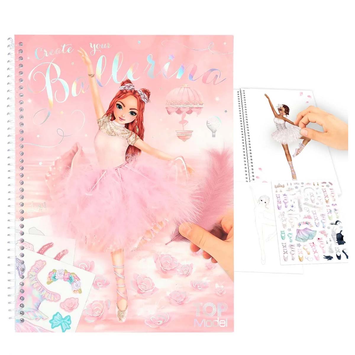 TOPModel Malbuch Ballerina mit Sticker, Create your Ballerina, Depesche