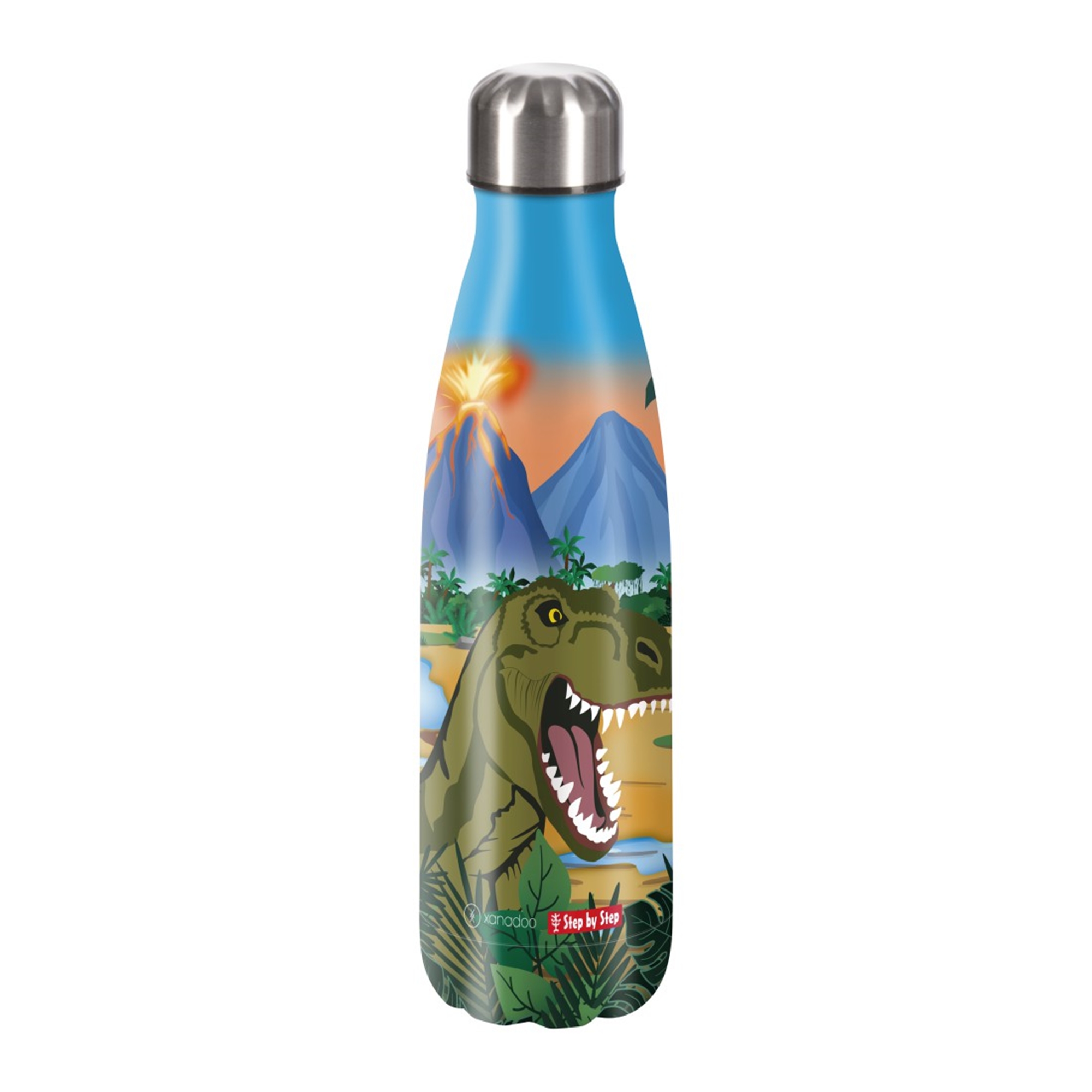Step by Step Edelstahl-Trinkflasche Dino Torex