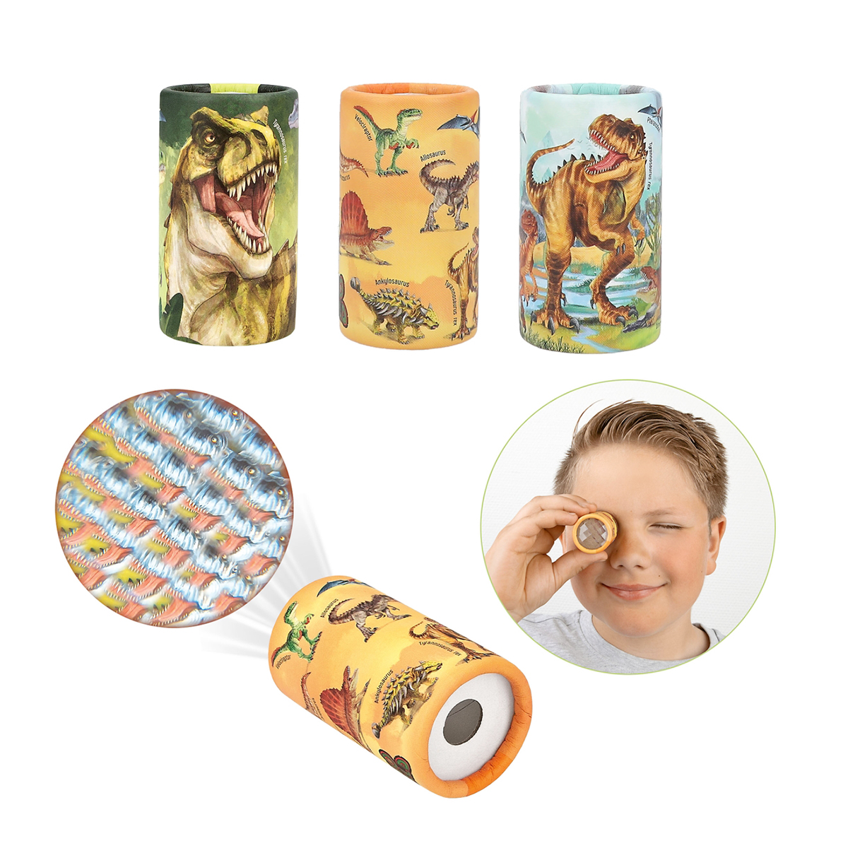 Dino World Prisma Kaleidoskop Dinosaurier, Depesche