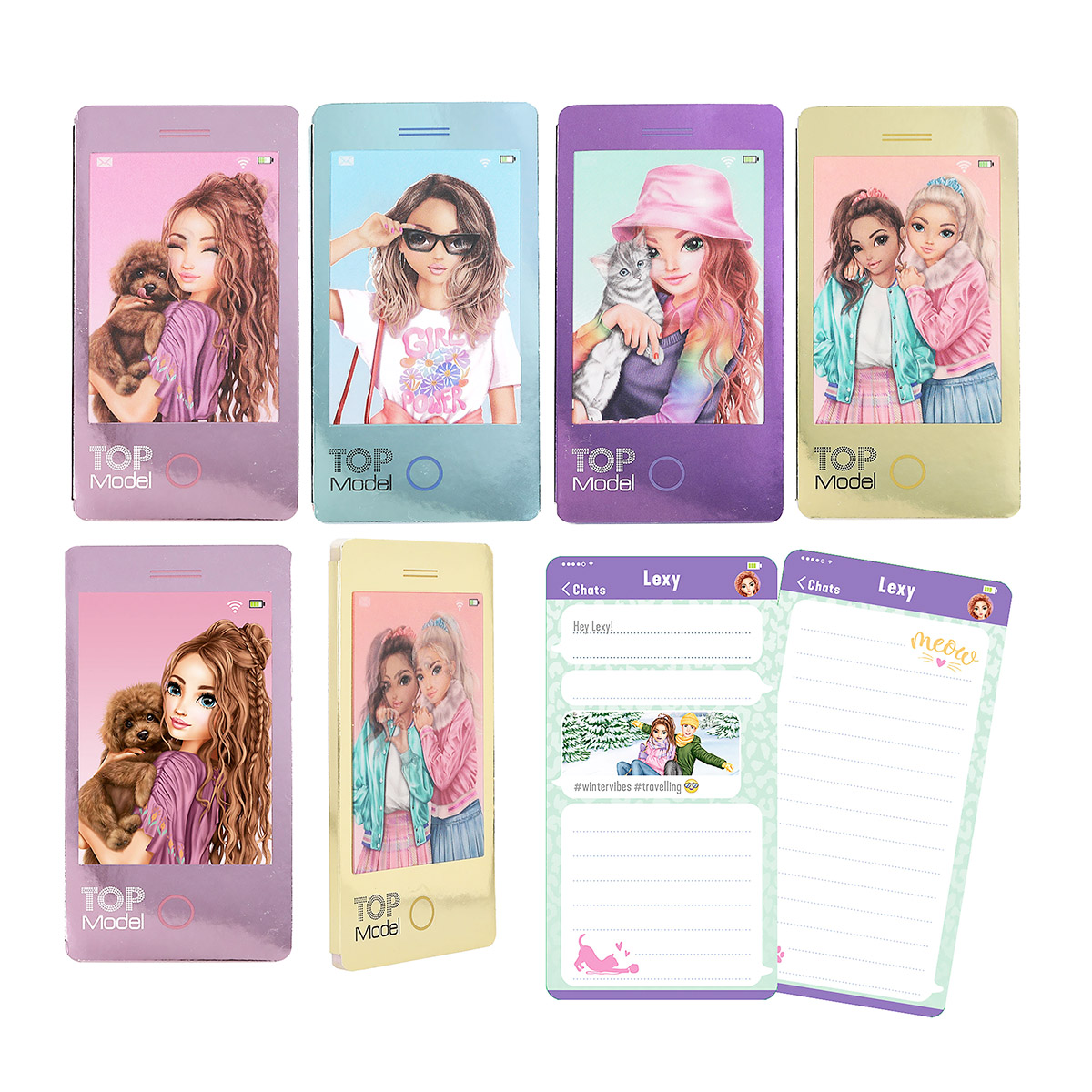 TOPModel Mobile Notizbuch mit Wackelbild, Depesche