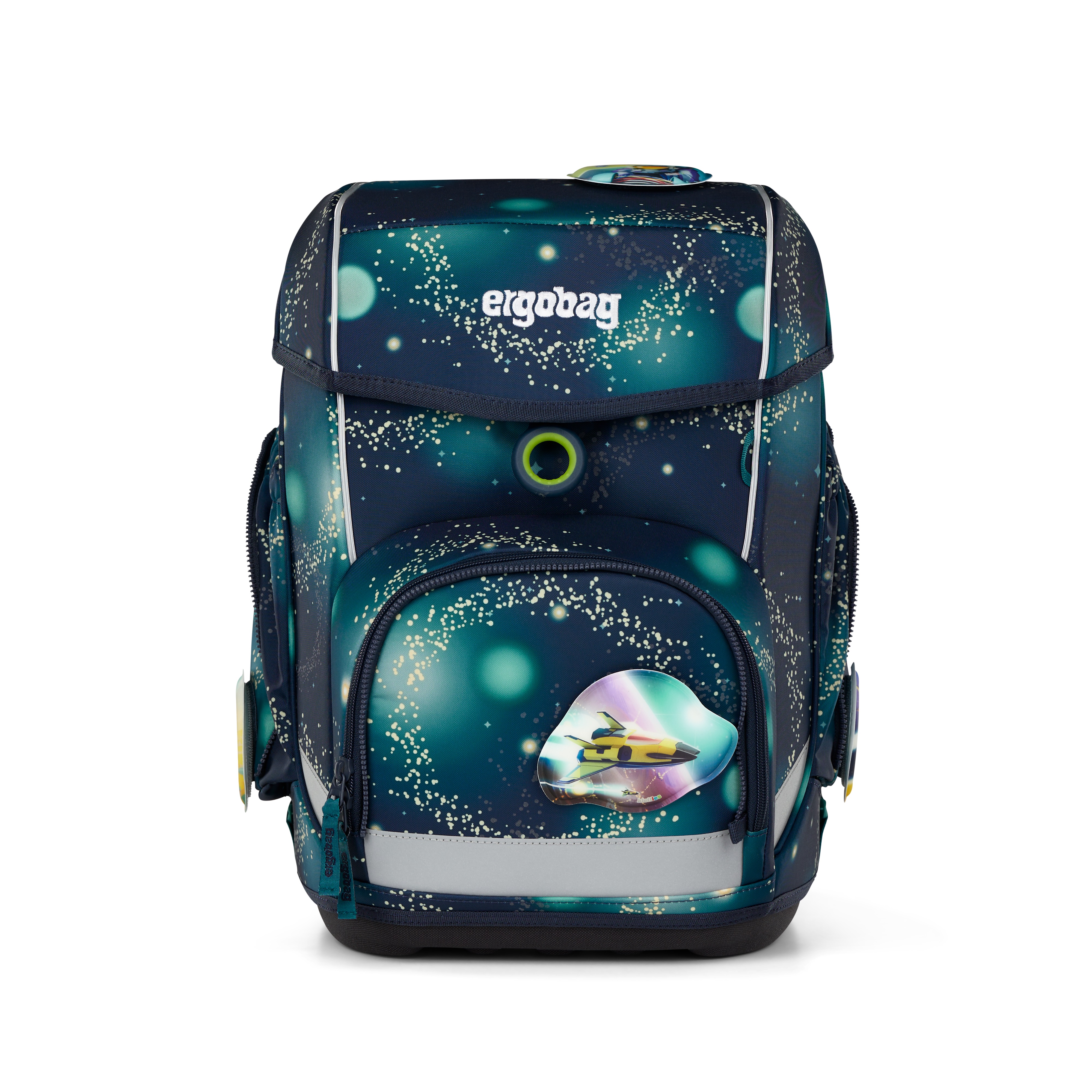 Ergobag Schulranzen-Set CUBO RaumfahrBär
