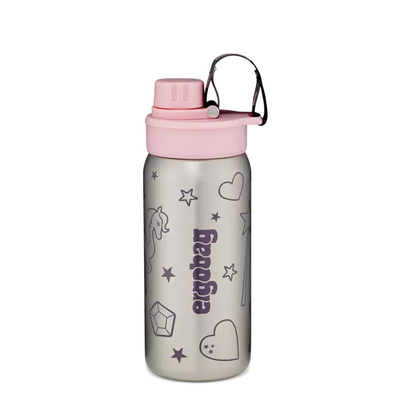 Ergobag Edelstahl-Trinkflasche rosa