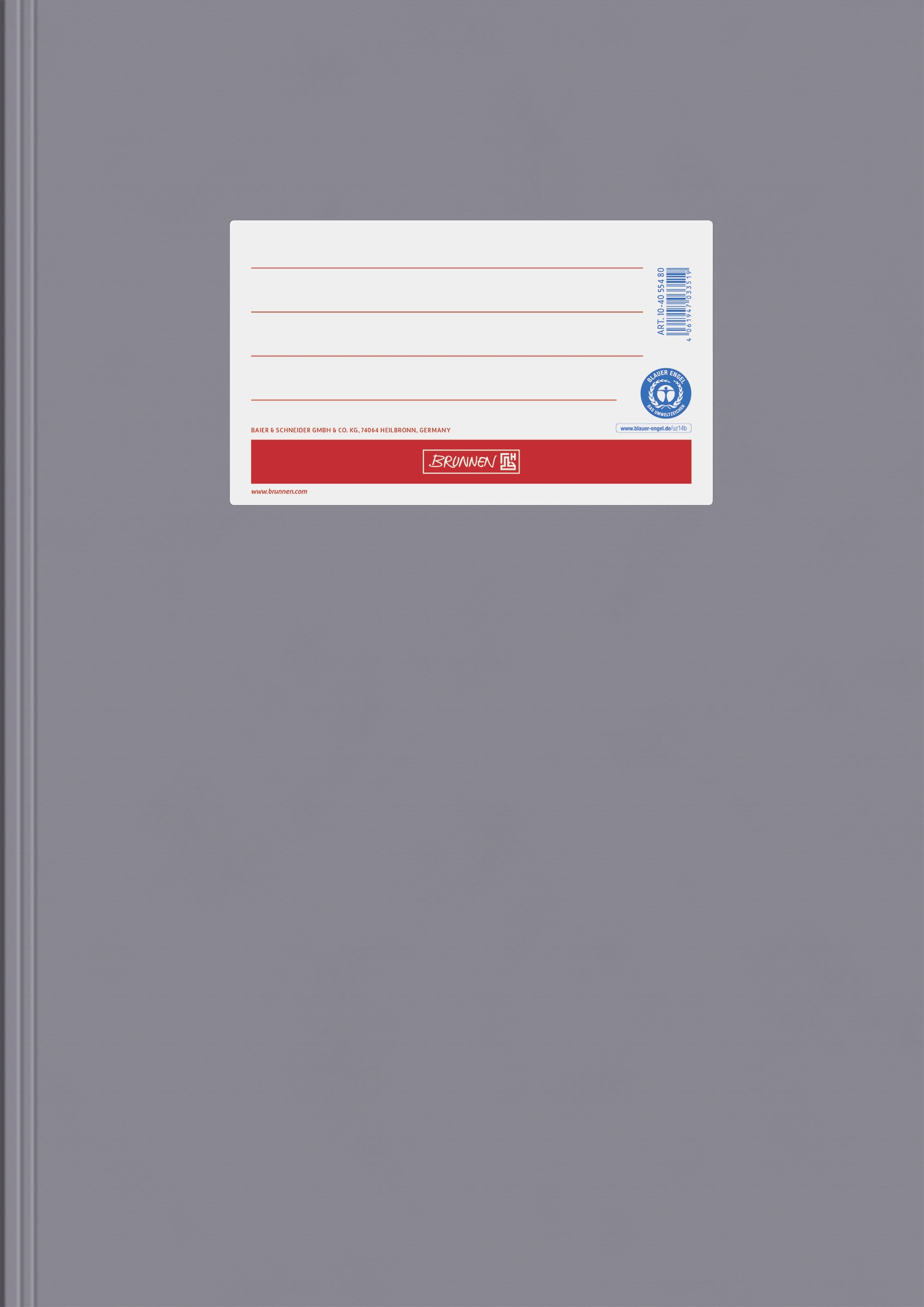 Hefthülle Premium A4 | grau