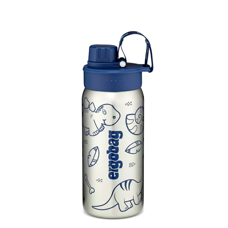 Ergobag Edelstahl-Trinkflasche blau