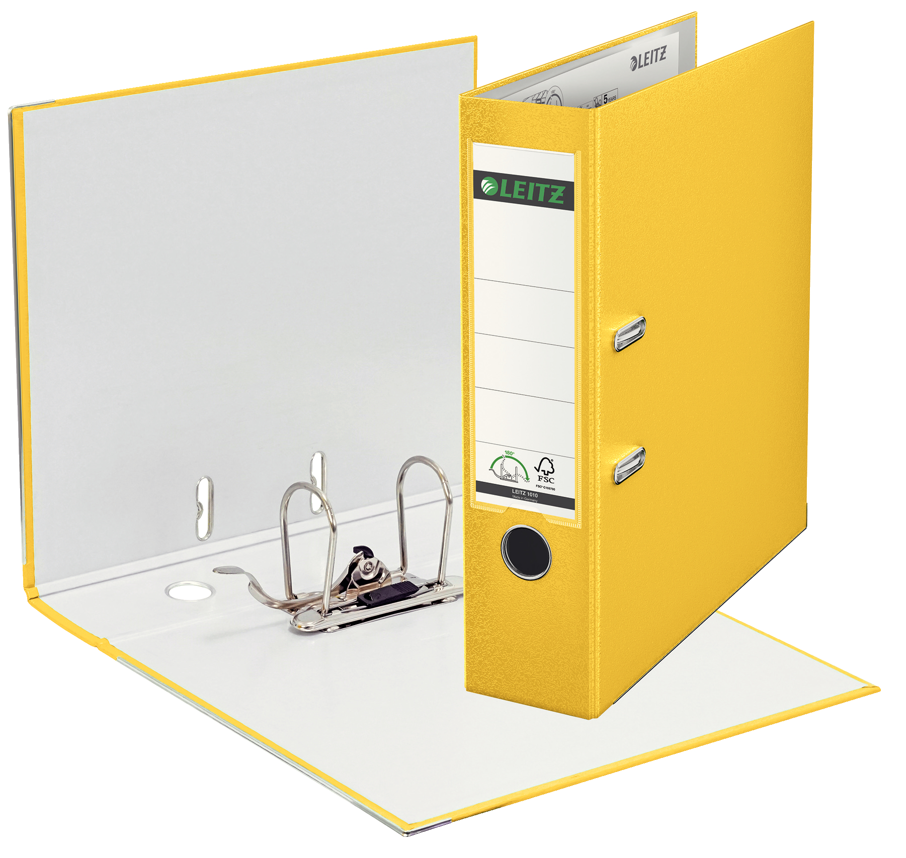 Qualitäts-Ordner PP 180° A4 80mm ge Leitz