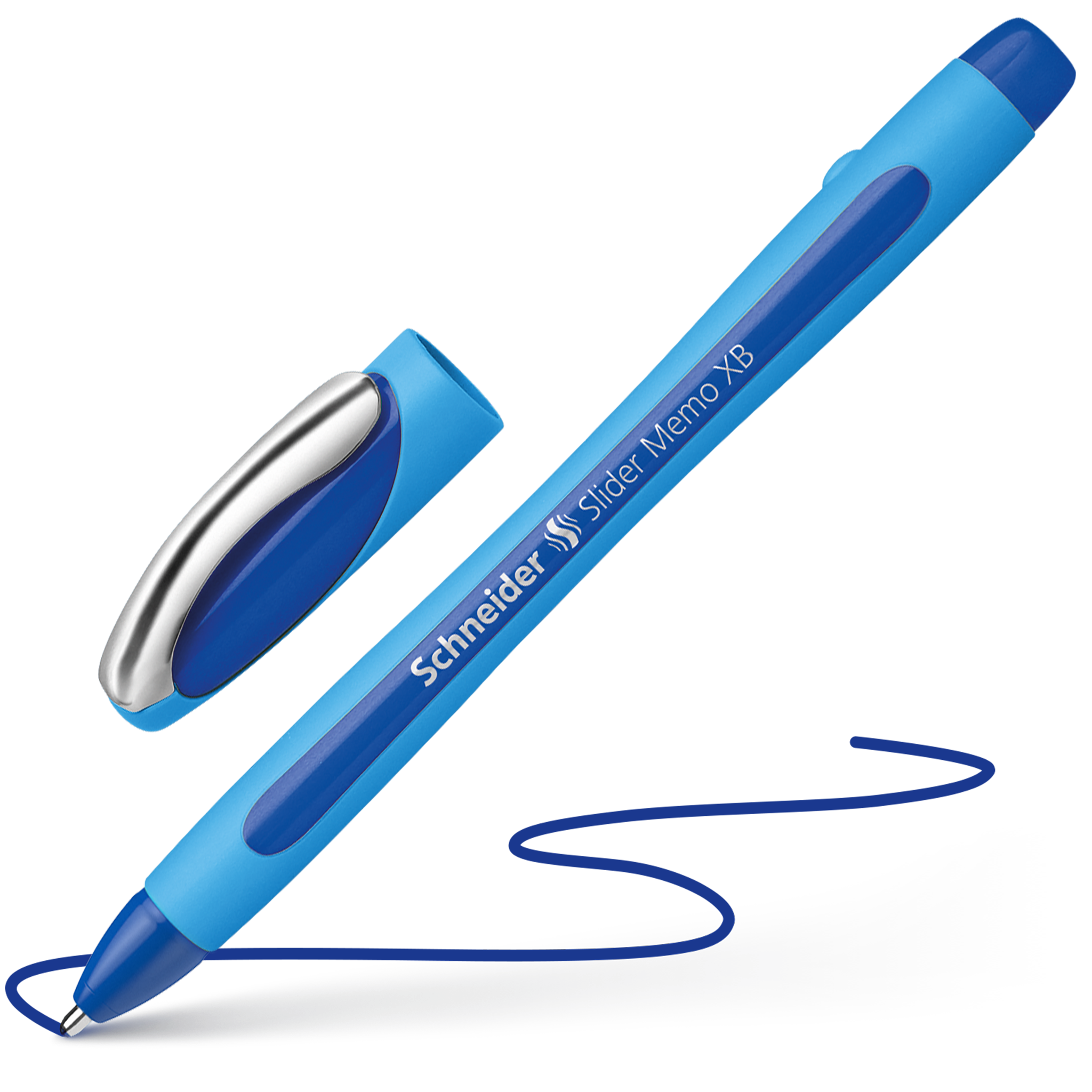 Kugelschreiber Slider Memo XB blau