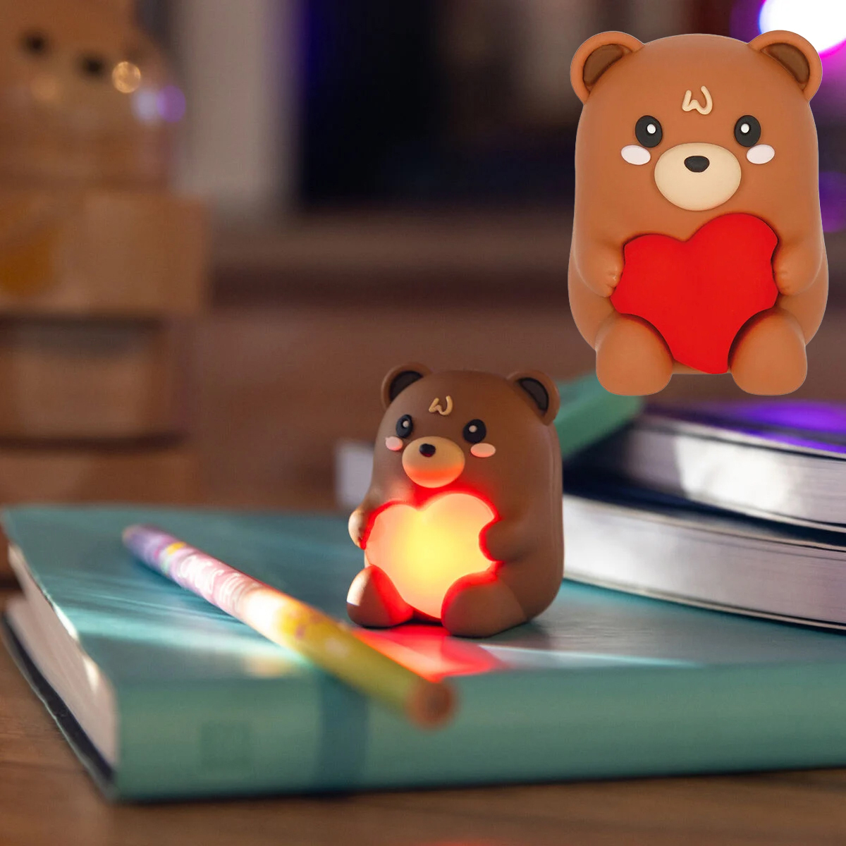 Legami Anspitzer mit Lichteffekt und Behälter, Teddy Bär, Sharpening is Magic, limitierte Edition