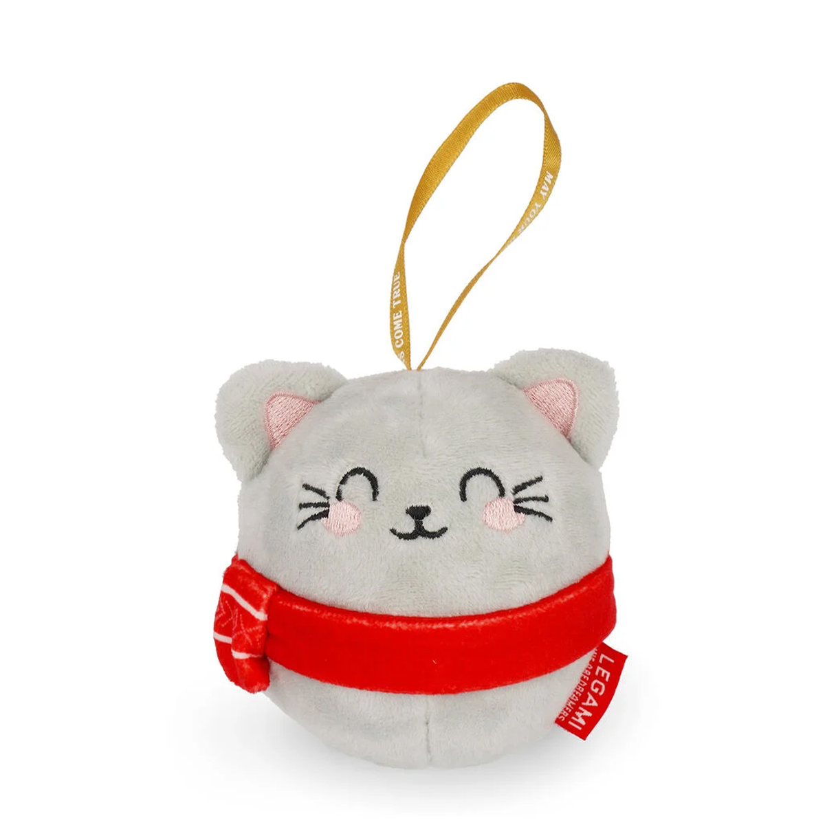 Legami Kuscheliger Weihnachts-Katze Kitty zum Aufhängen, Kitty Oh Oh Ohrnaments