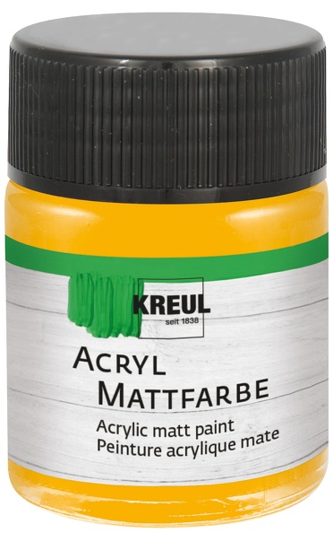 Kreul Acryl Mattfarbe 50ml goldgelb